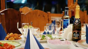 банкет, новый год, новогодний стол