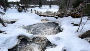 вид на водопады Ахвенкоски