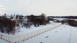 ярославово дворище новгород зима