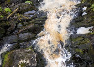 Водопады Белые мосты - цвет воды