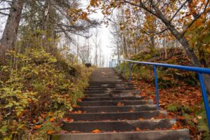Ступеньки в парке Ваккосалми
