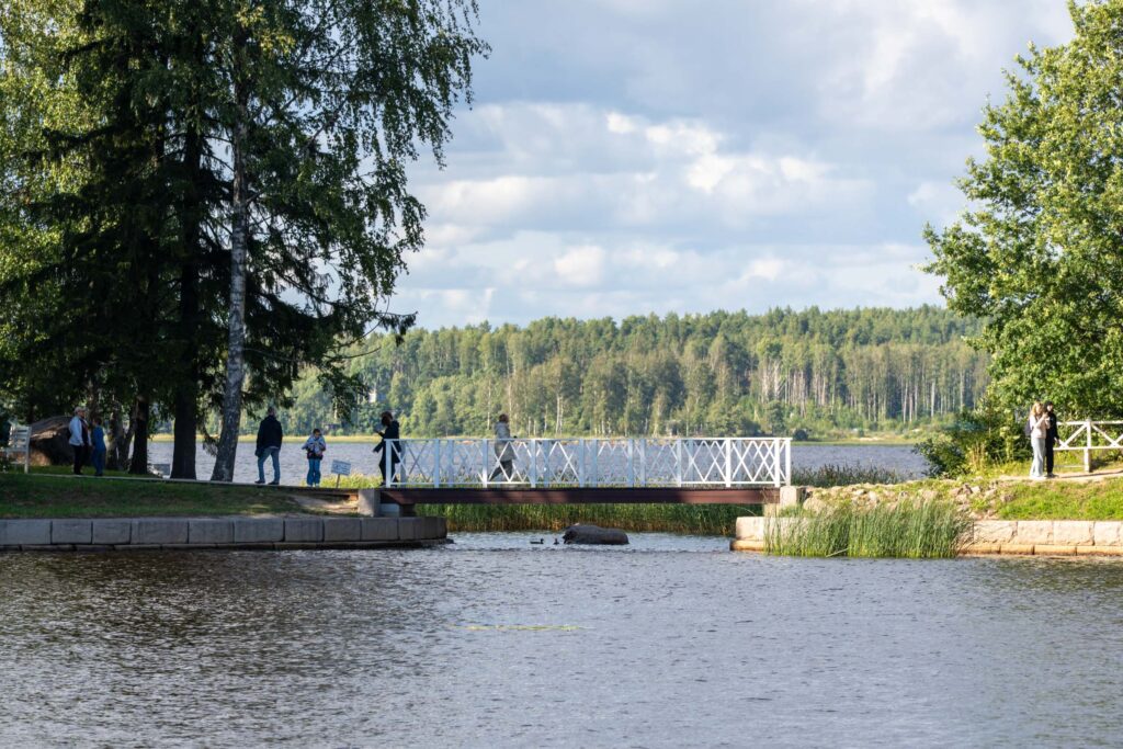 Пешеходный мост через пролив Монрепо